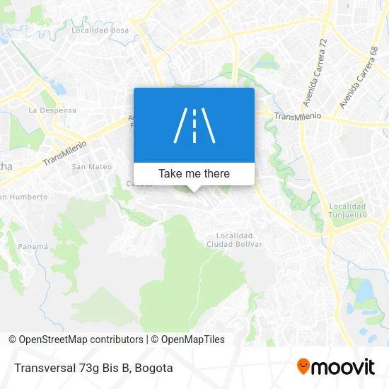 Mapa de Transversal 73g Bis B