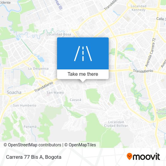 Mapa de Carrera 77 Bis A