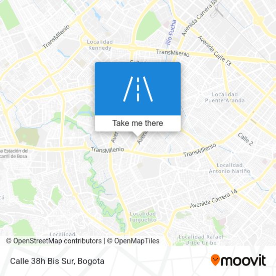 Mapa de Calle 38h Bis Sur