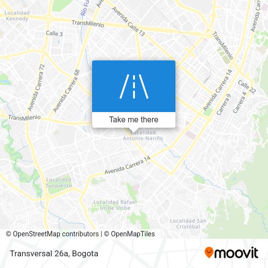 Mapa de Transversal 26a
