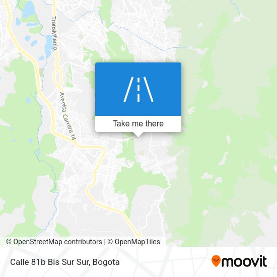Mapa de Calle 81b Bis Sur Sur