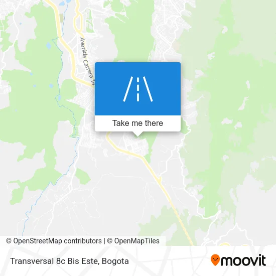 Mapa de Transversal 8c Bis Este