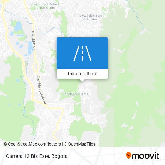 Mapa de Carrera 12 Bis Este