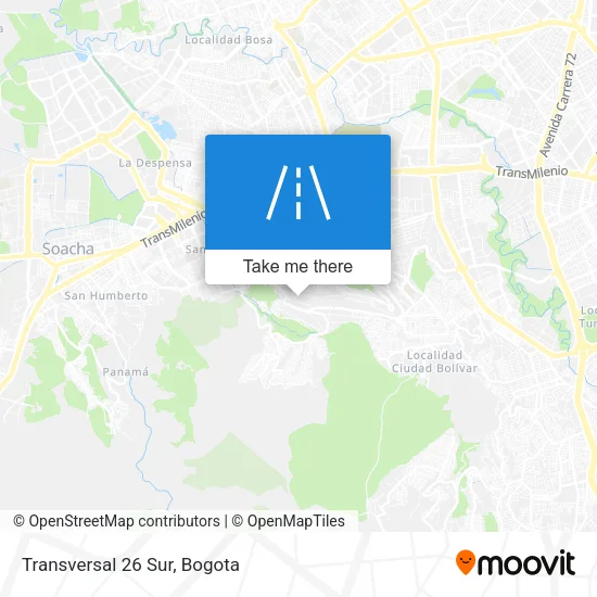 Mapa de Transversal 26 Sur