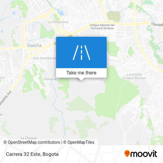 Mapa de Carrera 32 Este
