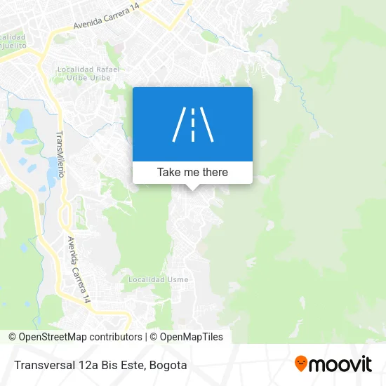 Mapa de Transversal 12a Bis Este