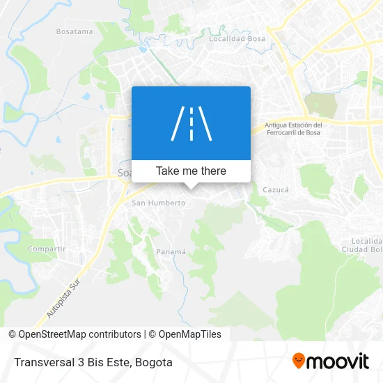 Mapa de Transversal 3 Bis Este