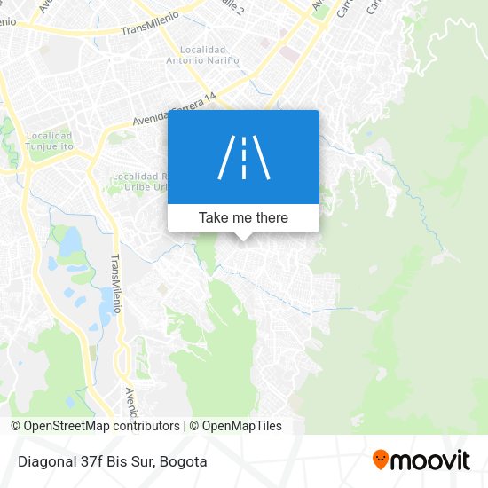 Mapa de Diagonal 37f Bis Sur