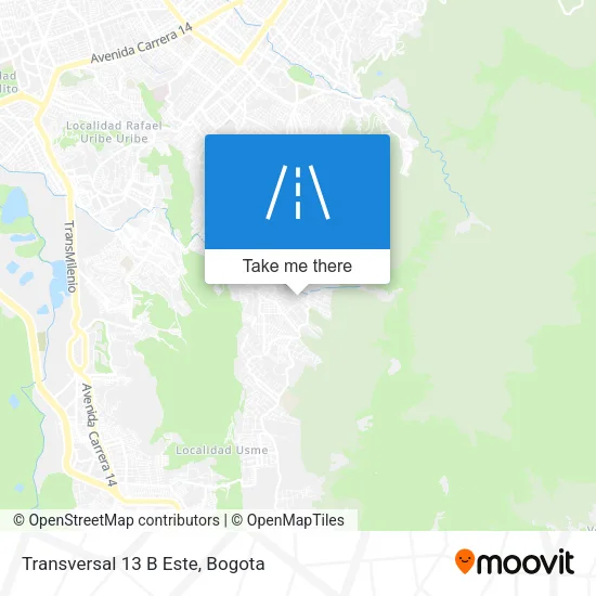 Mapa de Transversal 13 B Este