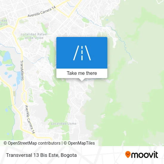 Mapa de Transversal 13 Bis Este