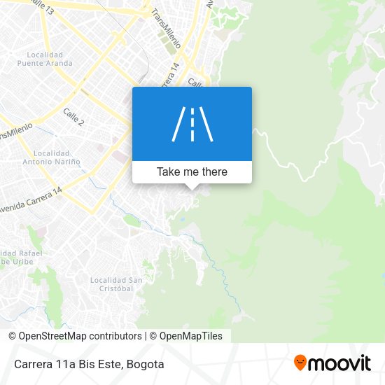 Mapa de Carrera 11a Bis Este