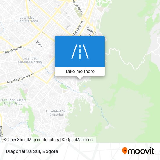 Mapa de Diagonal 2a Sur