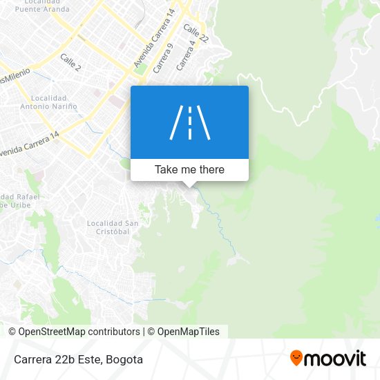 Mapa de Carrera 22b Este