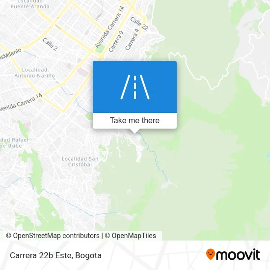 Carrera 22b Este map