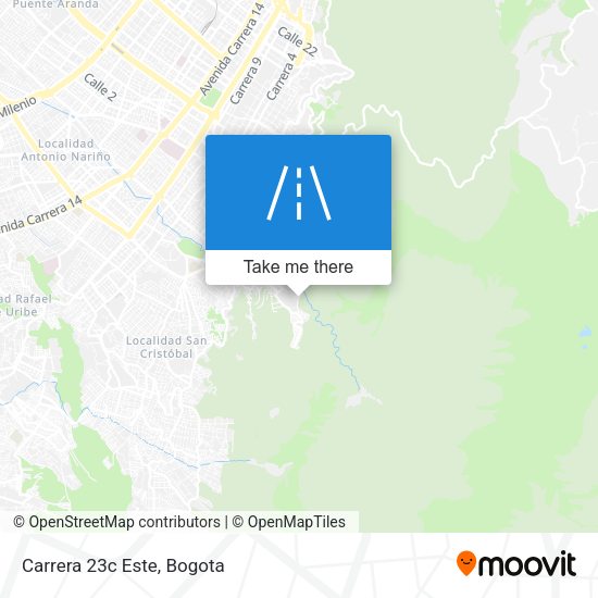Mapa de Carrera 23c Este