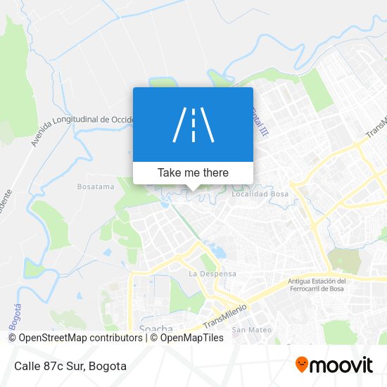 Mapa de Calle 87c Sur