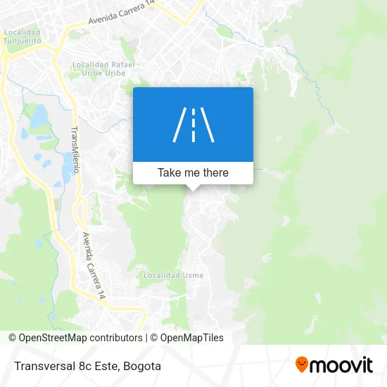 Mapa de Transversal 8c Este