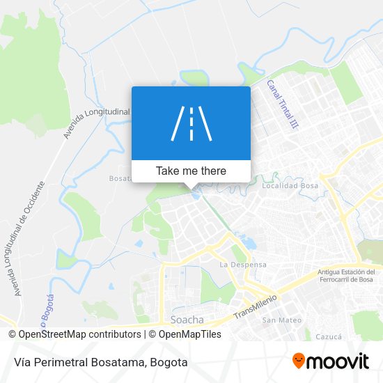 Vía Perimetral Bosatama map