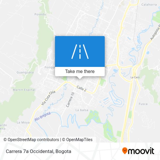 Mapa de Carrera 7a Occidental