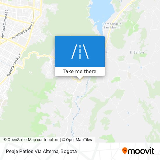 Mapa de Peaje Patios Vía Alterna