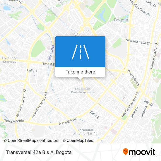Mapa de Transversal 42a Bis A