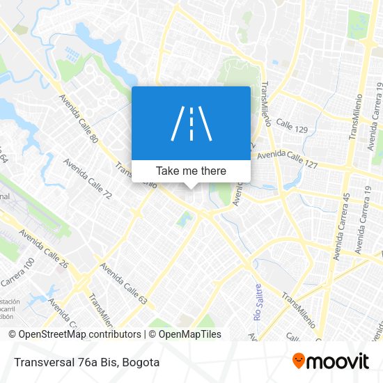 Mapa de Transversal 76a Bis
