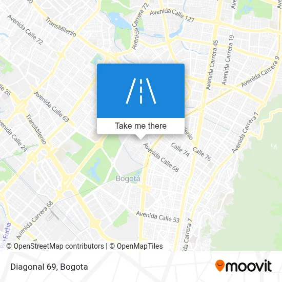 Diagonal 69 map