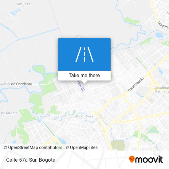 Mapa de Calle 57a Sur