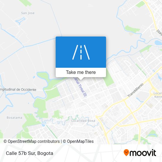 Mapa de Calle 57b Sur