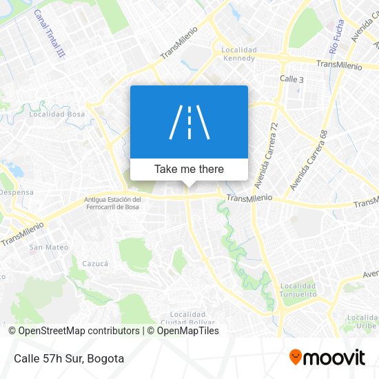 Mapa de Calle 57h Sur