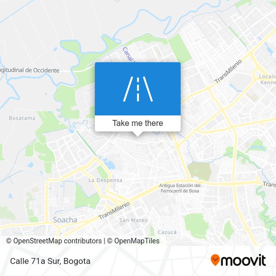 Mapa de Calle 71a Sur