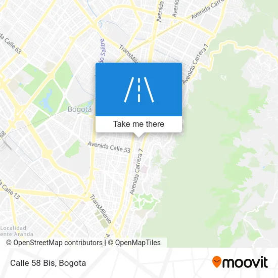 Mapa de Calle 58 Bis