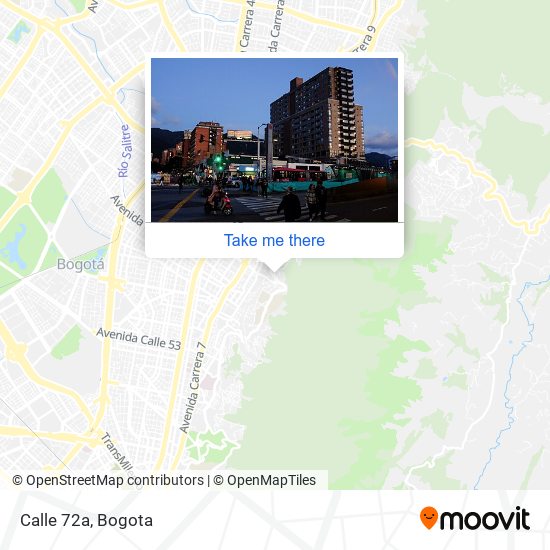 Calle 72a map