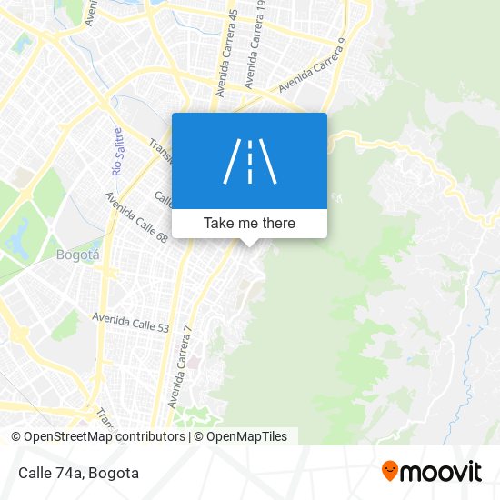 Calle 74a map