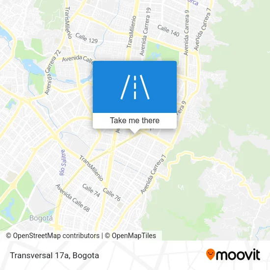 Mapa de Transversal 17a