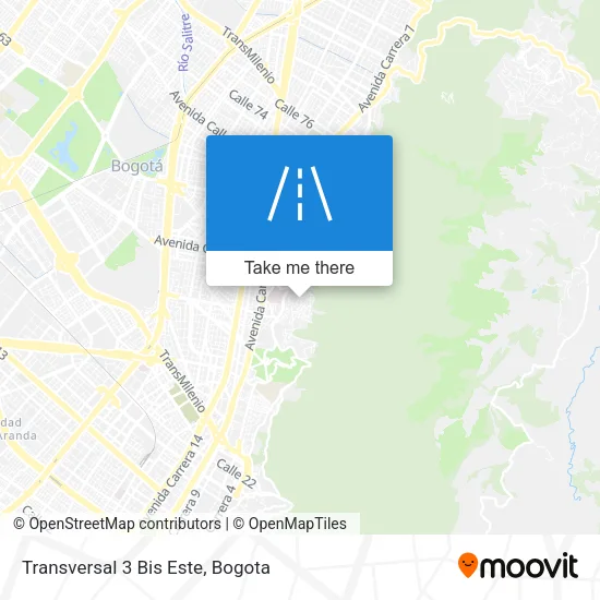 Mapa de Transversal 3 Bis Este