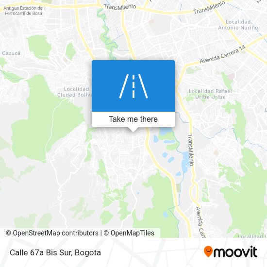 Mapa de Calle 67a Bis Sur