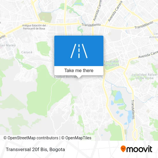 Mapa de Transversal 20f Bis