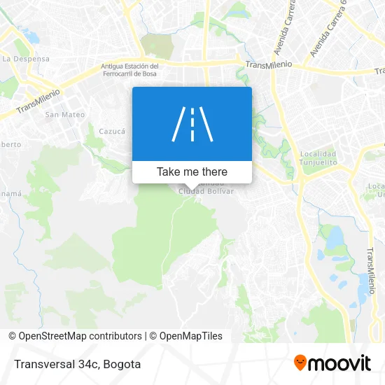 Mapa de Transversal 34c