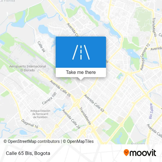 Mapa de Calle 65 Bis