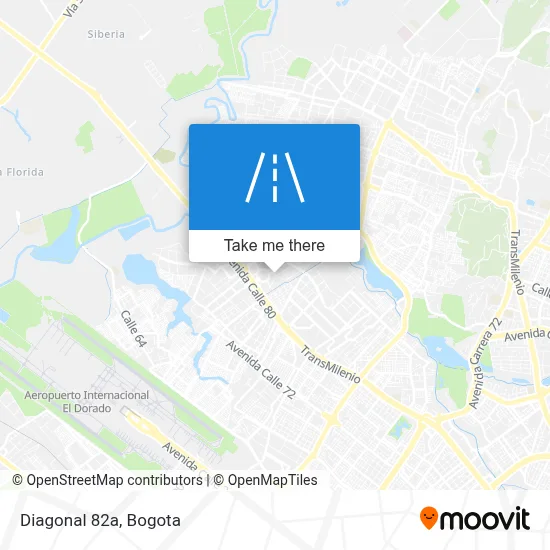 Diagonal 82a map