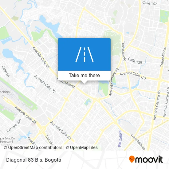 Mapa de Diagonal 83 Bis