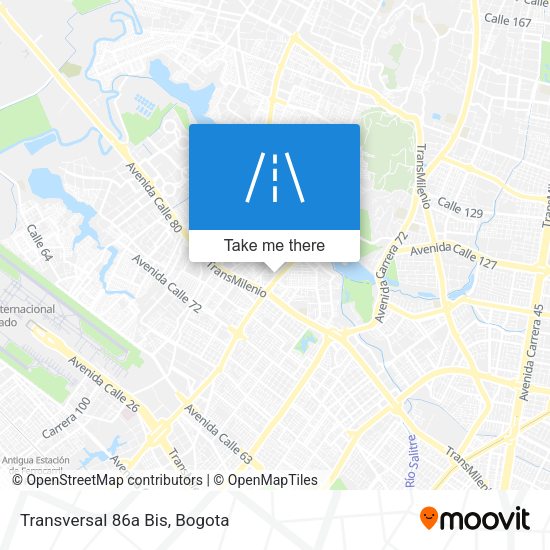 Mapa de Transversal 86a Bis