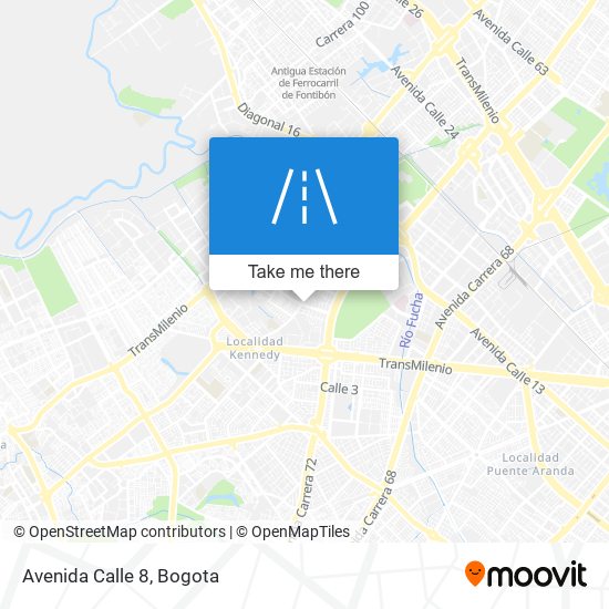 Avenida Calle 8 map