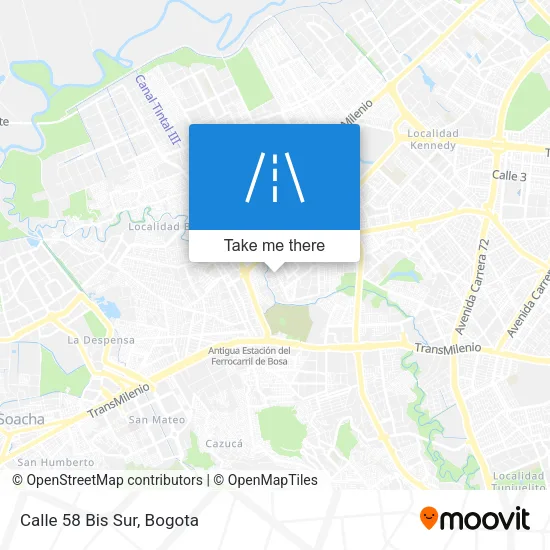 Mapa de Calle 58 Bis Sur