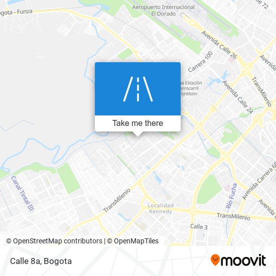 Calle 8a map