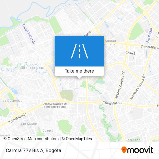 Mapa de Carrera 77v Bis A