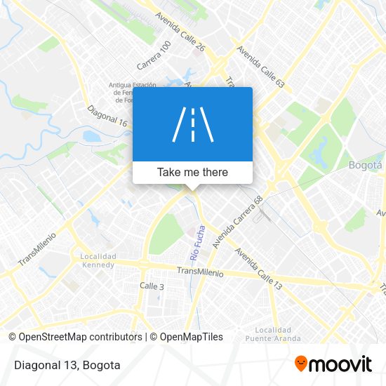 Mapa de Diagonal 13