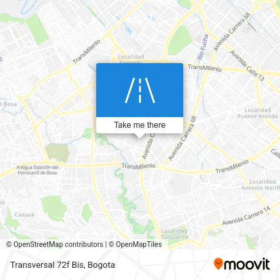 Mapa de Transversal 72f Bis