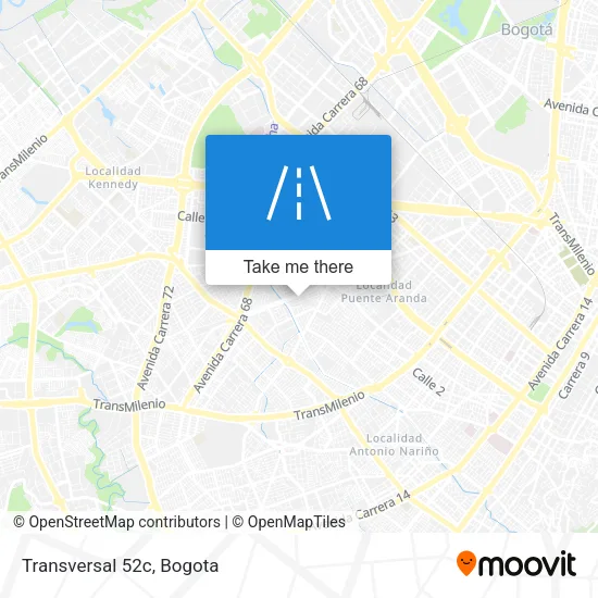 Mapa de Transversal 52c